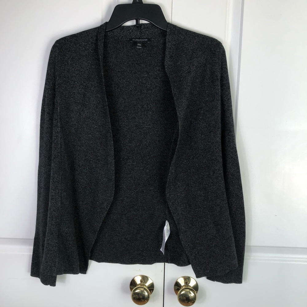 Eileen Fisher Dark Grey Cardigan
